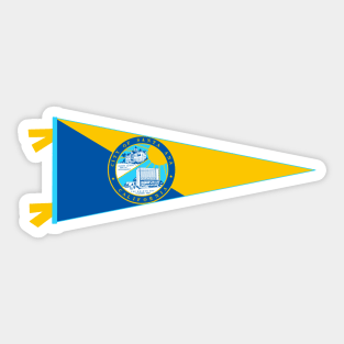 Santa Ana Flag Pennant Sticker